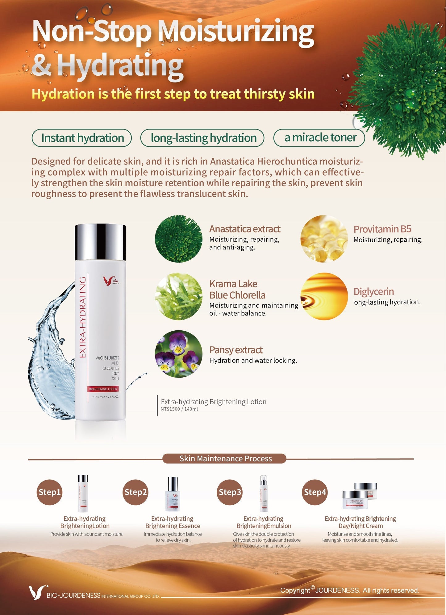 Extra-hydrating Brightening Lotion (140ml)