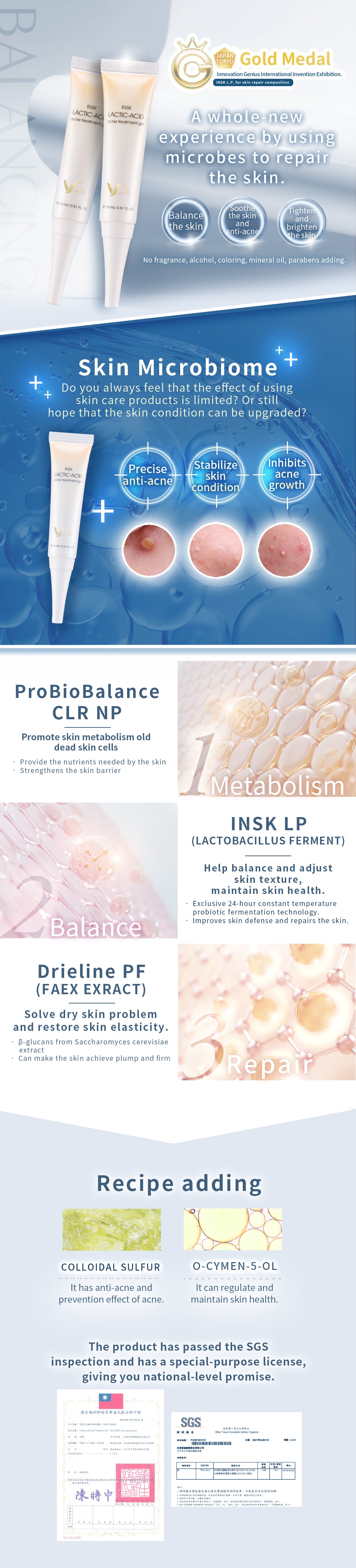 INSK LACTIC-ACID Balancing Cleansing Toner (145ml)
