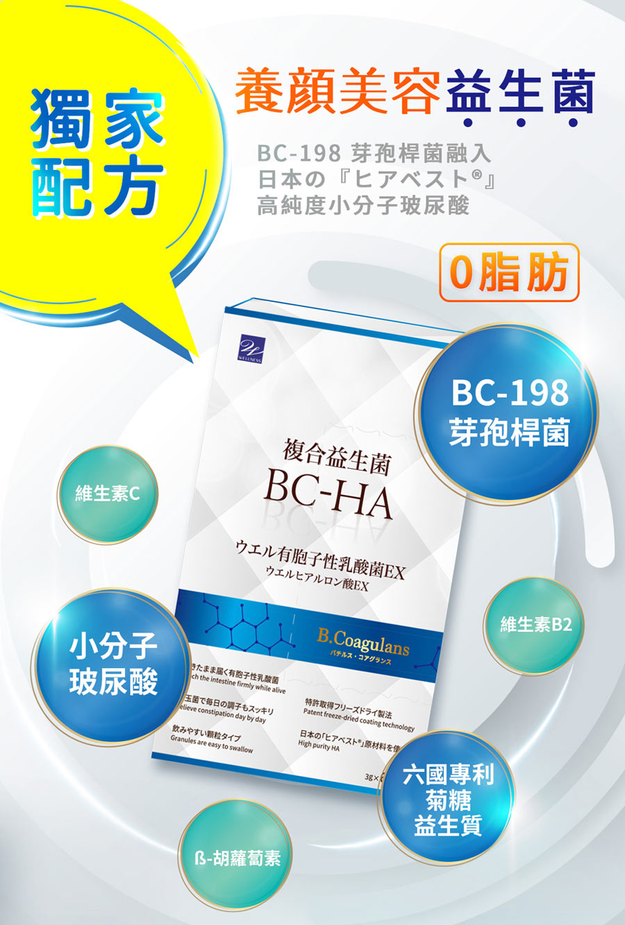 JourdenssXWellness BC-HA Probiotics (3gx60/box)